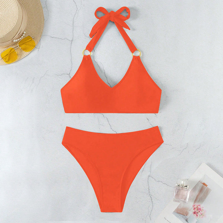 Damen Triangel-Bikini mit eleganten goldenen Akzenten Echo Archiv