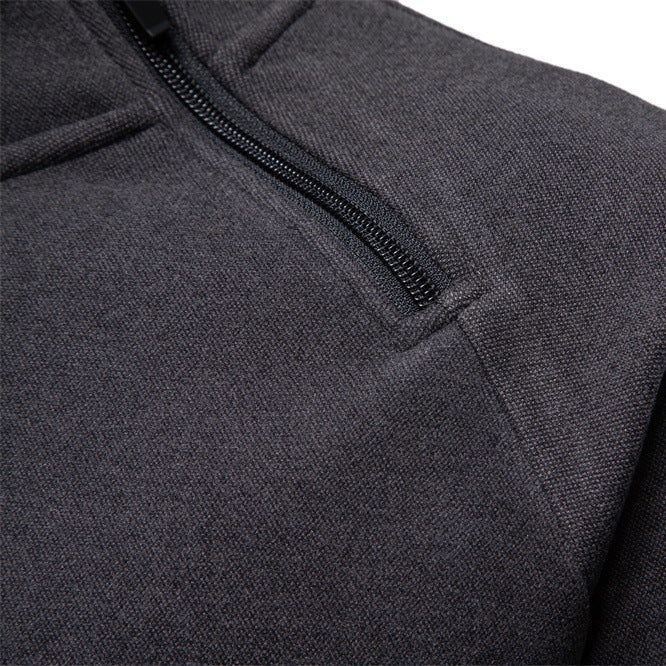 Herren Pullover mit hohem Kragen und praktischem Reißverschluss Echoarchiv