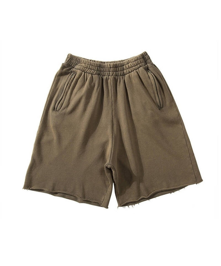 Herren Sportliche Shorts mit atmungsaktivem Material und seitlichen Reißverschlusstaschen Echoarchiv