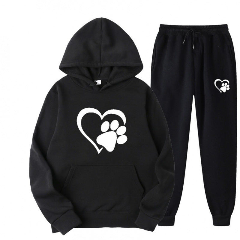 Damen Kuscheliger Hoodie und Jogginghose Set Echoarchiv