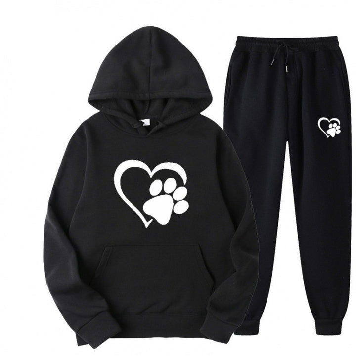 Damen Kuscheliger Hoodie und Jogginghose Set Echoarchiv