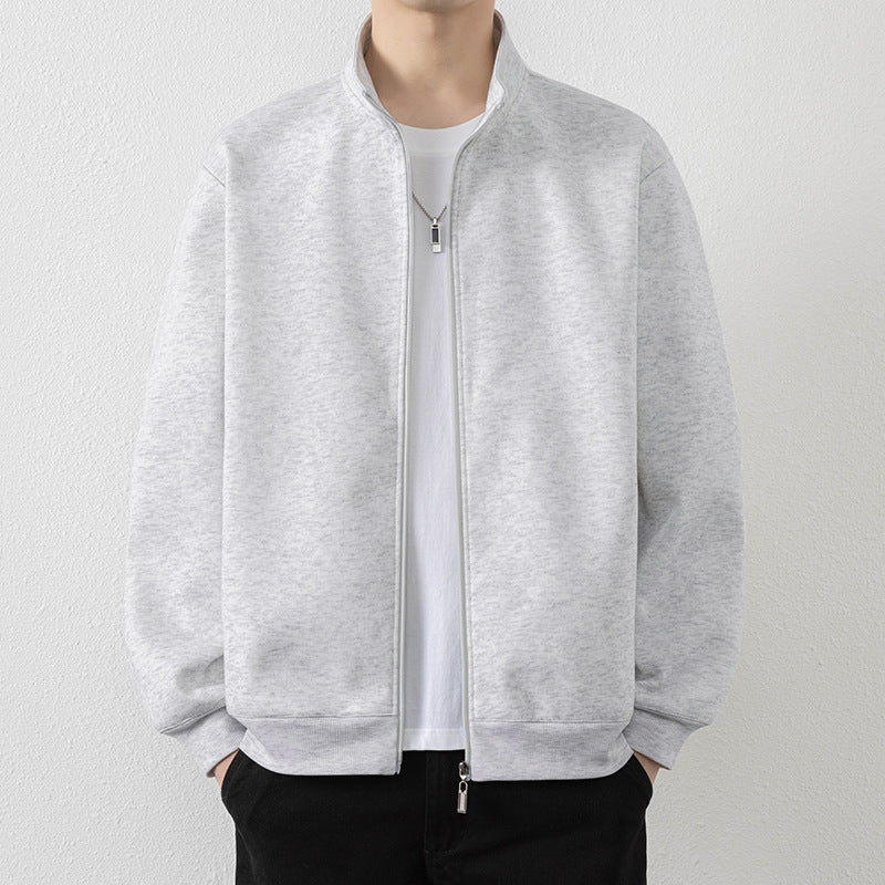 Herren Minimalistische Zip‑Blousonjacke aus technischem Stretchmaterial mit Stehkragen Echo Archiv