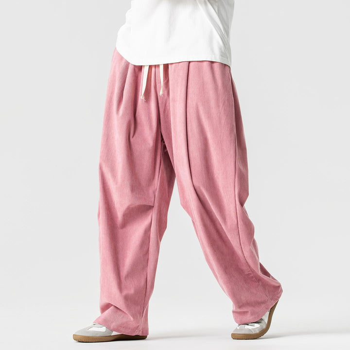Herren nan weite Cordhose mit Tunnelzug, Bundfalten und relaxed Fit Echo Archiv