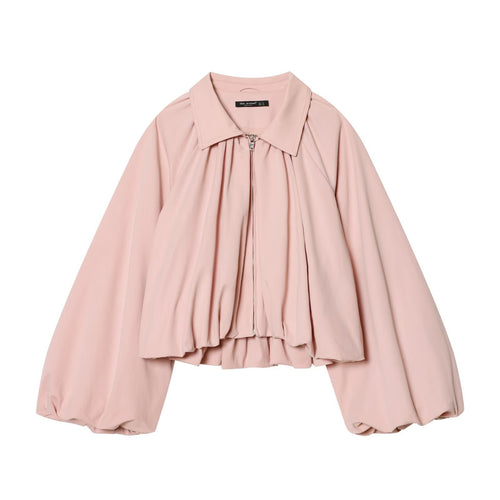 Damen modische Blousonjacke mit voluminösen Ärmeln und Reißverschluss Echo Archiv