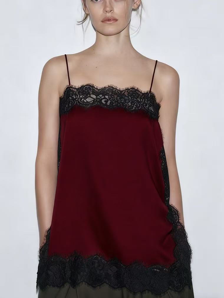 Damen Spitzentop mit zartem Saum Echo Archiv
