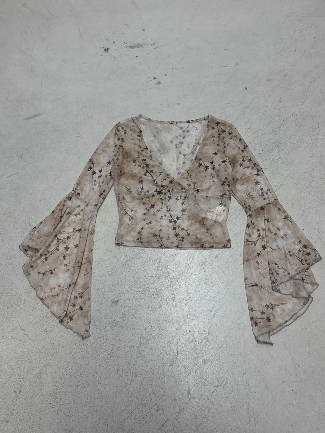 Damen Spitzenbluse mit Rüschendetails Echo Archiv