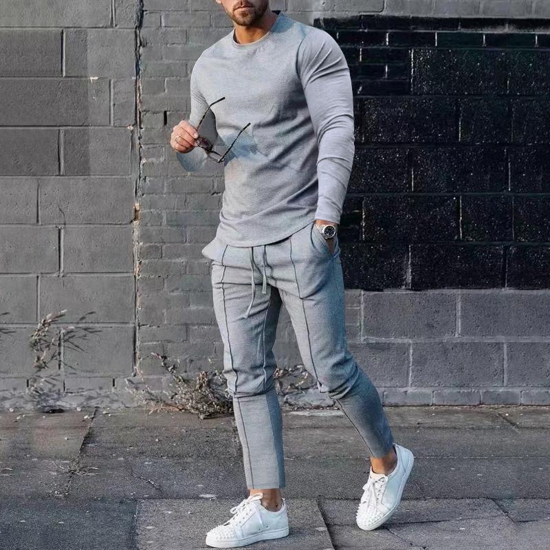 Herren lässiges Sweatshirt und Jogginghose Set Echoarchiv