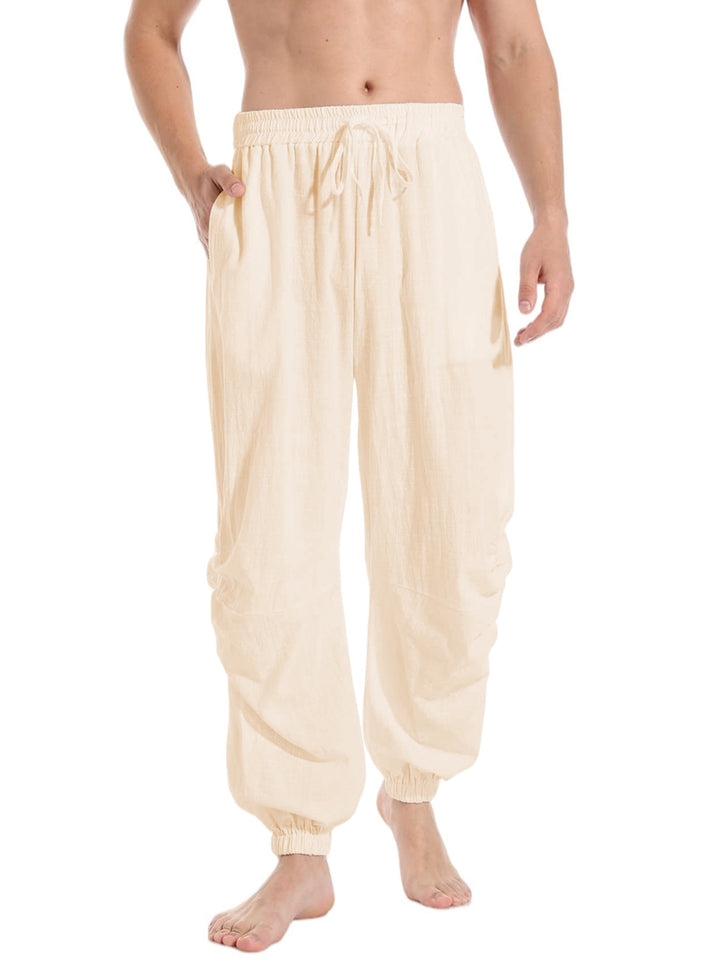 Herren lässige Freizeithose aus leichtem Stoff mit tapered Bein Echoarchiv