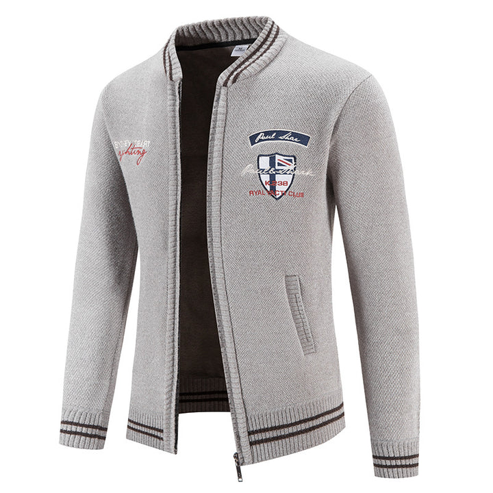 Herren sportliche Strickjacke mit vielseitigem Design Echoarchiv