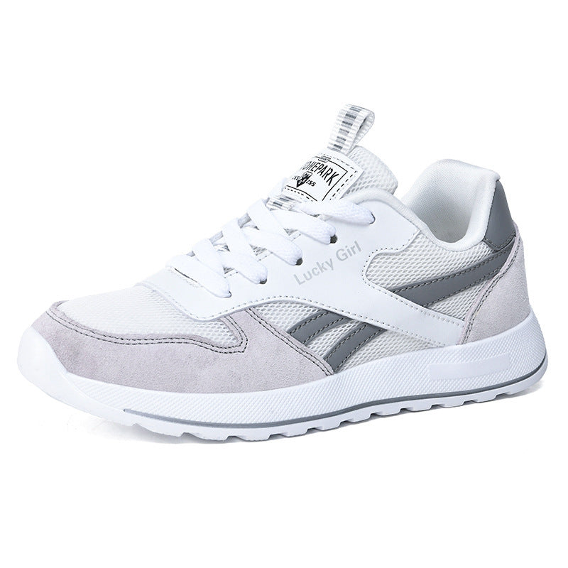 Damen Retro-Sneaker mit Mesh- und Veloursleder-Details Echoarchiv