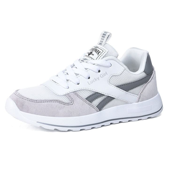 Damen Retro-Sneaker mit Mesh- und Veloursleder-Details Echoarchiv