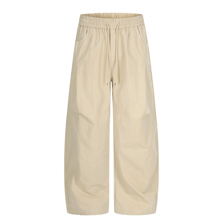 Damen Weite Culotte‑Hose mit elastischem Tunnelzugbund und großen Eingrifftaschen Echoarchiv
