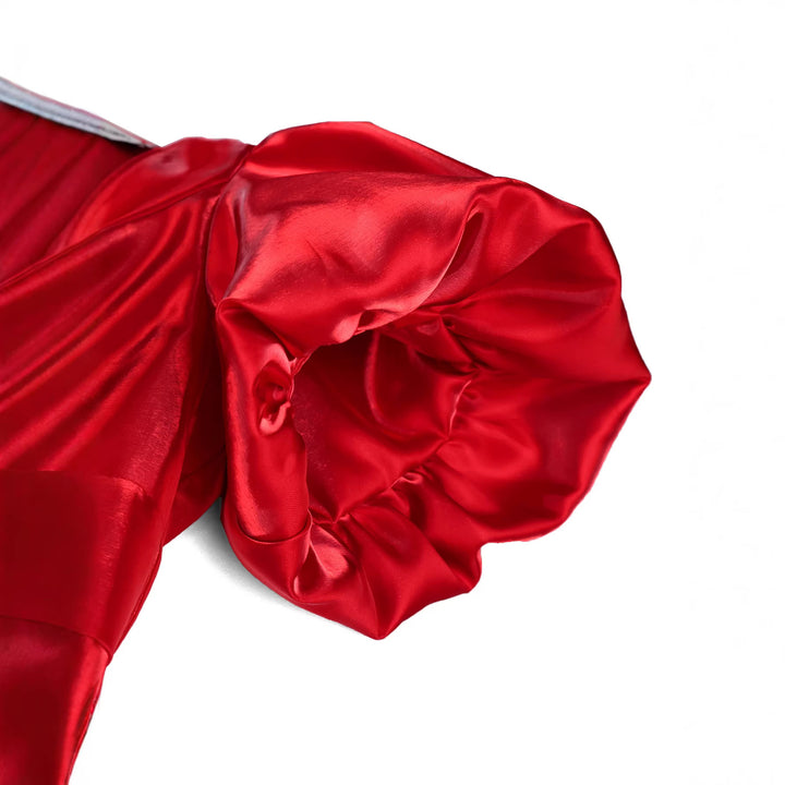 Damen Extravagantes Abendkleid mit voluminösen Puffärmeln und funkelnden Applikationen Echo Archiv