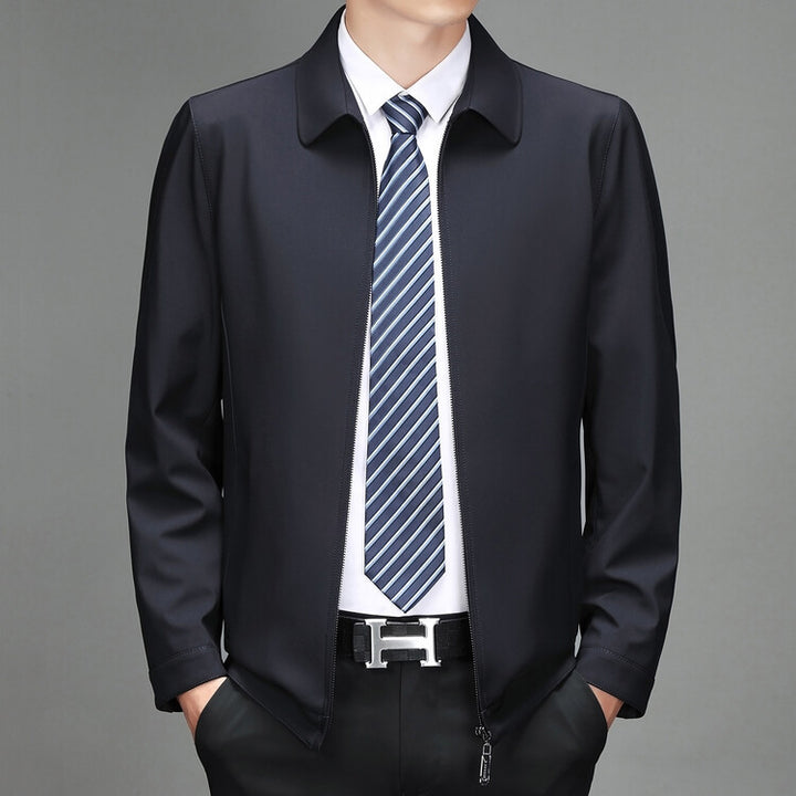 Herren elegante Übergangsjacke mit modernem Kragen Echoarchiv