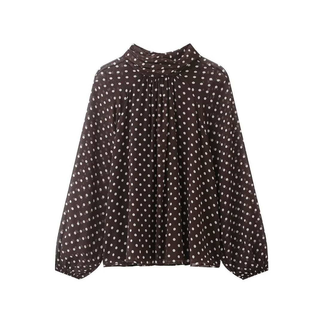Damen nan Chiffonbluse mit Schleifenkragen und Ballonärmeln Echo Archiv