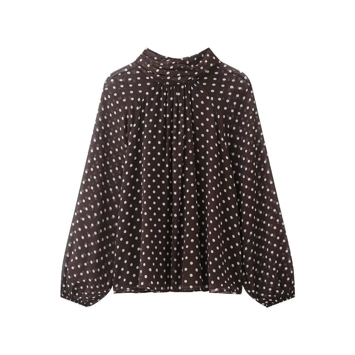 Damen nan Chiffonbluse mit Schleifenkragen und Ballonärmeln Echo Archiv