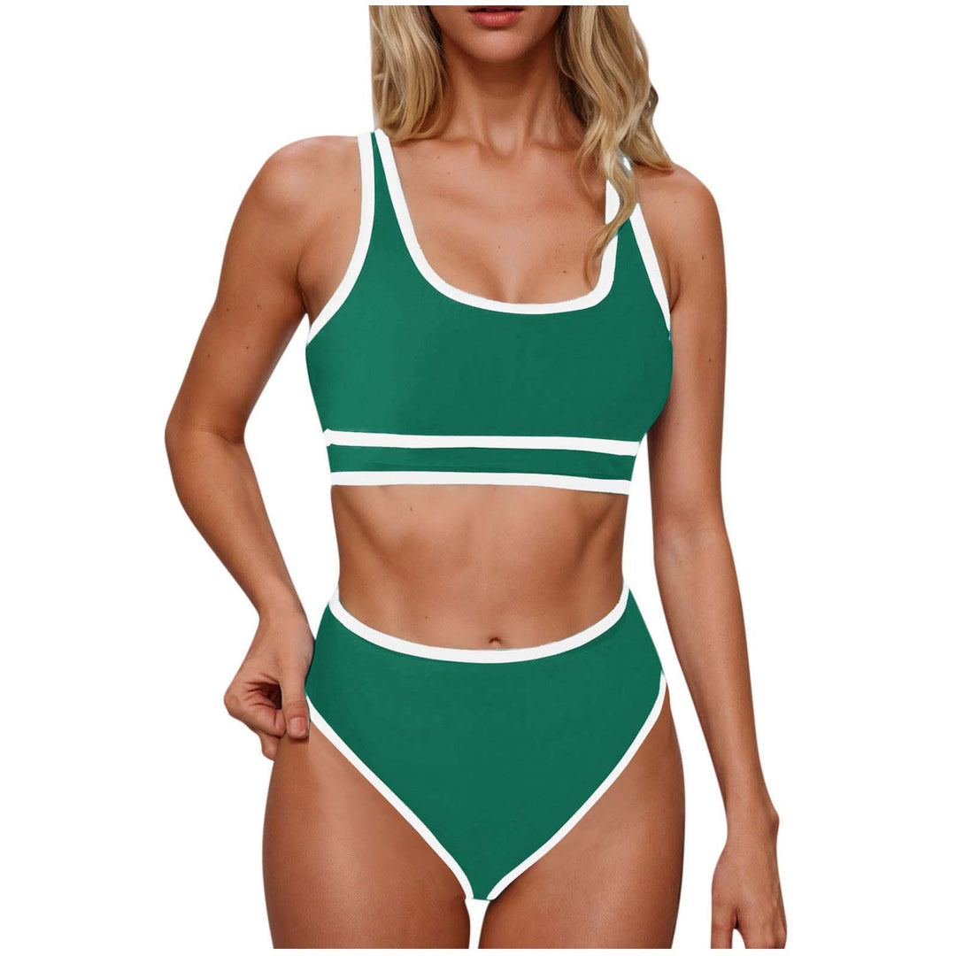 Damen Sportliches Hochtailliertes Bikini-Set Echo Archiv