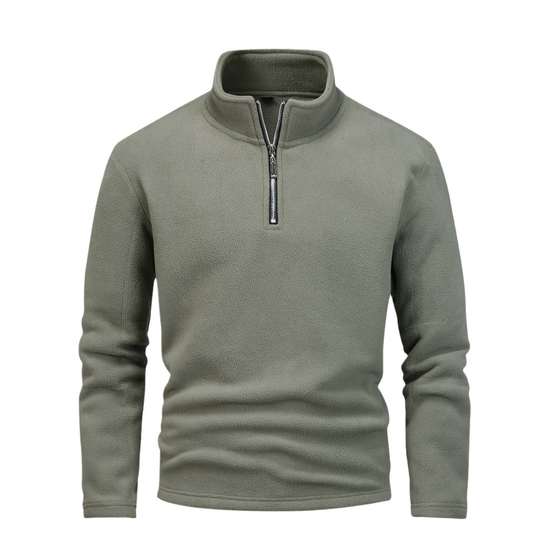 Herren nan Fleece-Halbzip-Pullover mit Stehkragen und flauschiger Mikrofleece-Qualität Echo Archiv