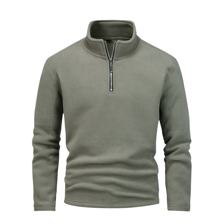 Herren nan Fleece-Halbzip-Pullover mit Stehkragen und flauschiger Mikrofleece-Qualität Echo Archiv