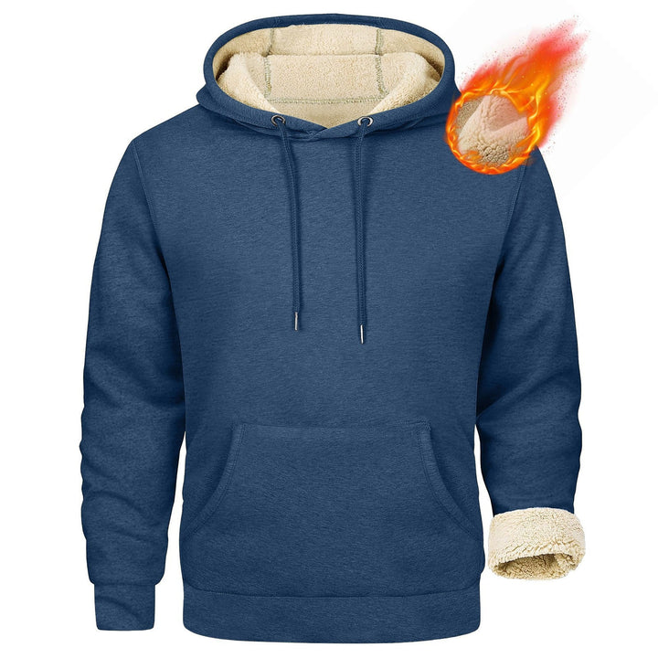 Herren Fleece-Kapuzenpullover mit innenliegendem Kuschelfutter Echoarchiv