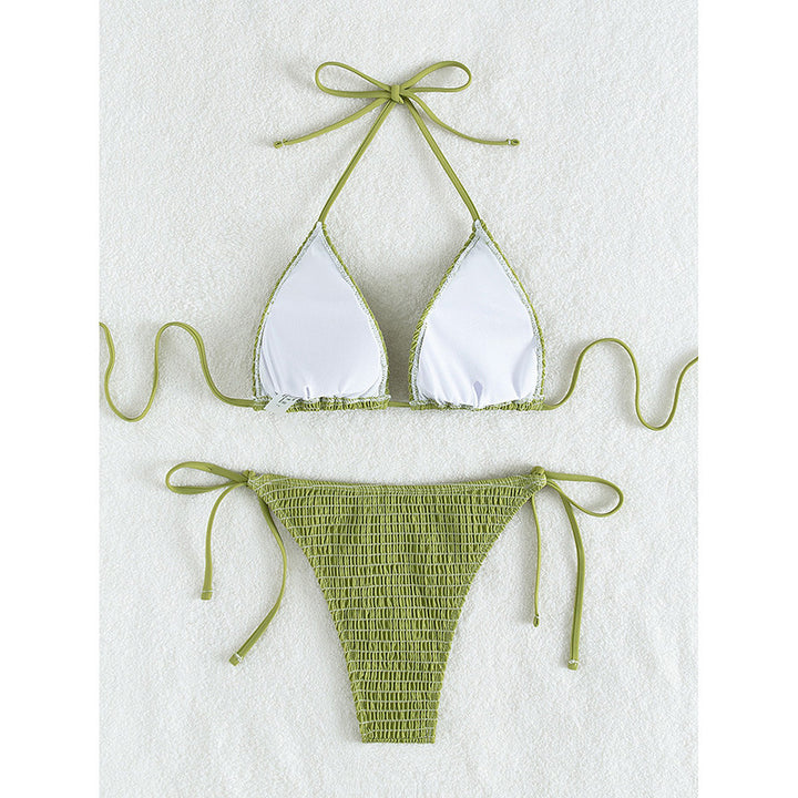 Damen Triangel-Bikini mit raffinierten Rüschendetails und verstellbaren Trägern Echo Archiv