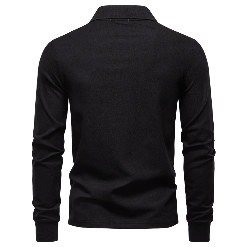 Herren Poloshirt mit klassischer Passform und kontrastierendem Kragen Echoarchiv