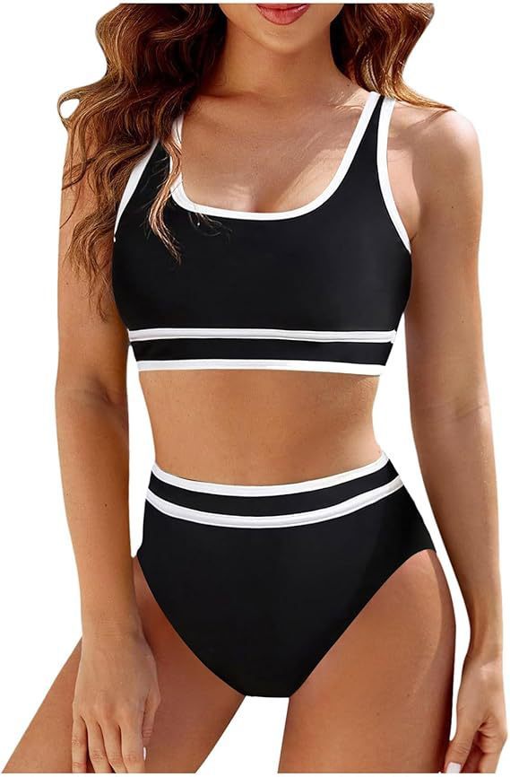 Damen Hochtailliertes Sport-Bikini-Set Echo Archiv