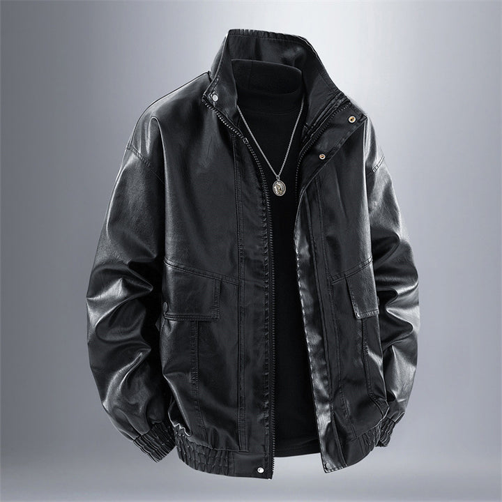 Herren elegante Kunstlederjacke Echoarchiv