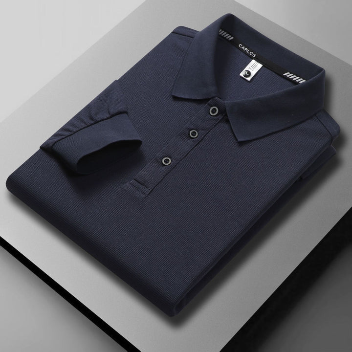 Herren atmungsaktives Piqué Poloshirt mit eleganter Knopfleiste Echoarchiv