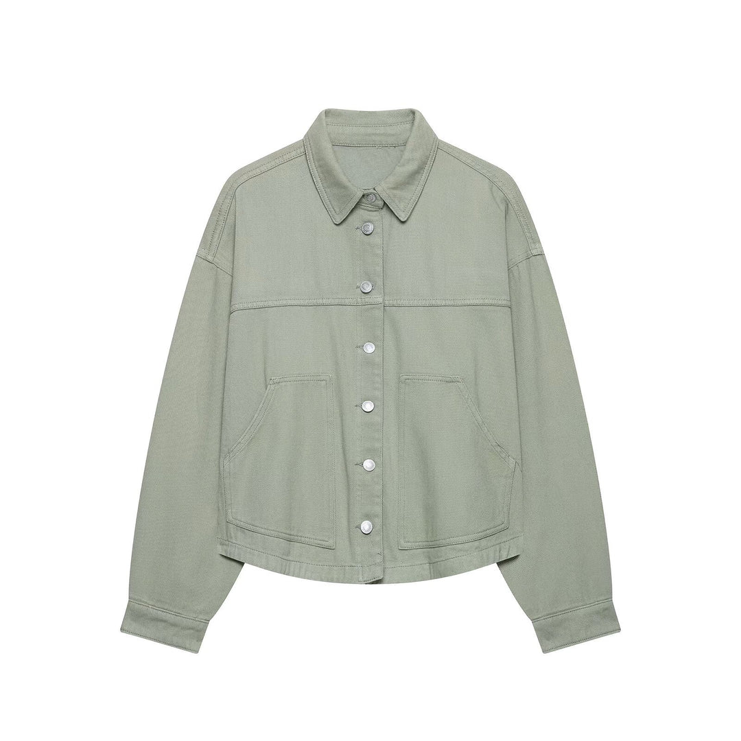 Damen Oversize-Workerjacke aus Baumwoll-Twill Echo Archiv