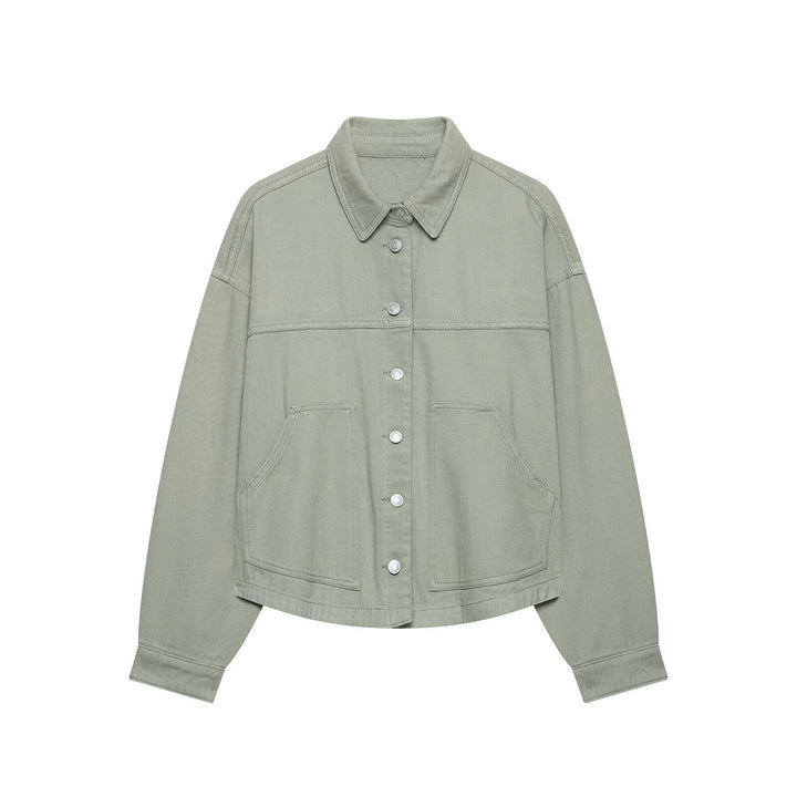 Damen Oversize-Workerjacke aus Baumwoll-Twill Echo Archiv