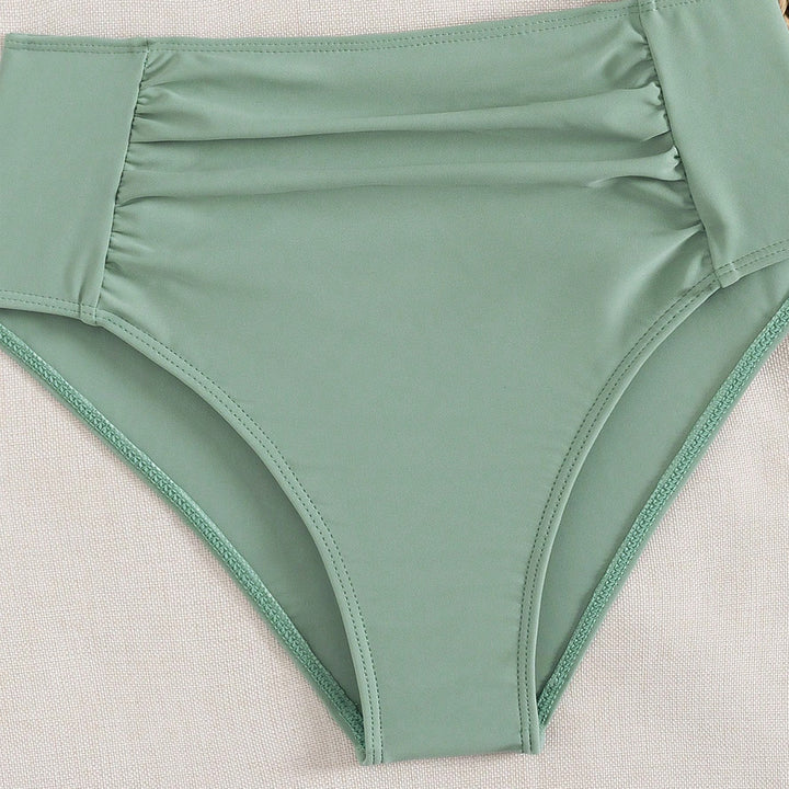 Damen Hochtaillierter Bikini mit Rüschendetails Echo Archiv