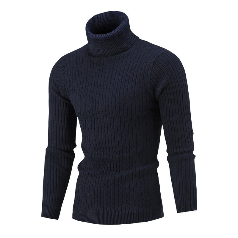 Herren kuscheliger Rollkragenpullover aus hochwertigem Strickmaterial Echoarchiv