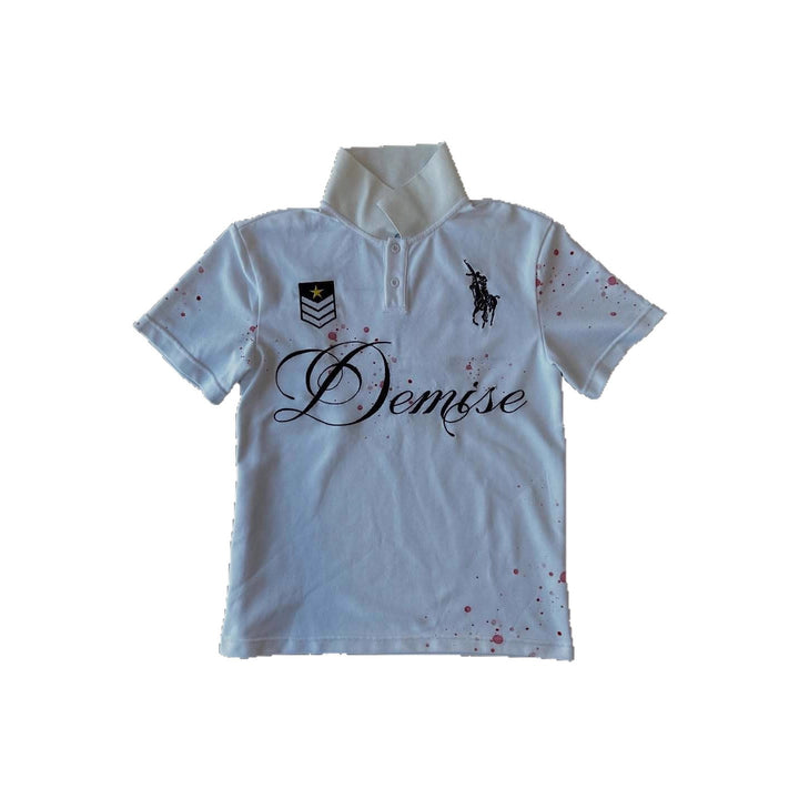 Damen Polo T-Shirt mit stylischem Schriftzug Echo Archiv