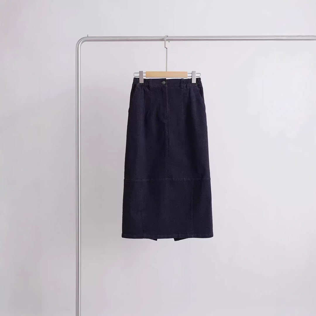 Damen Elegant geschnittener Midirock Echoarchiv