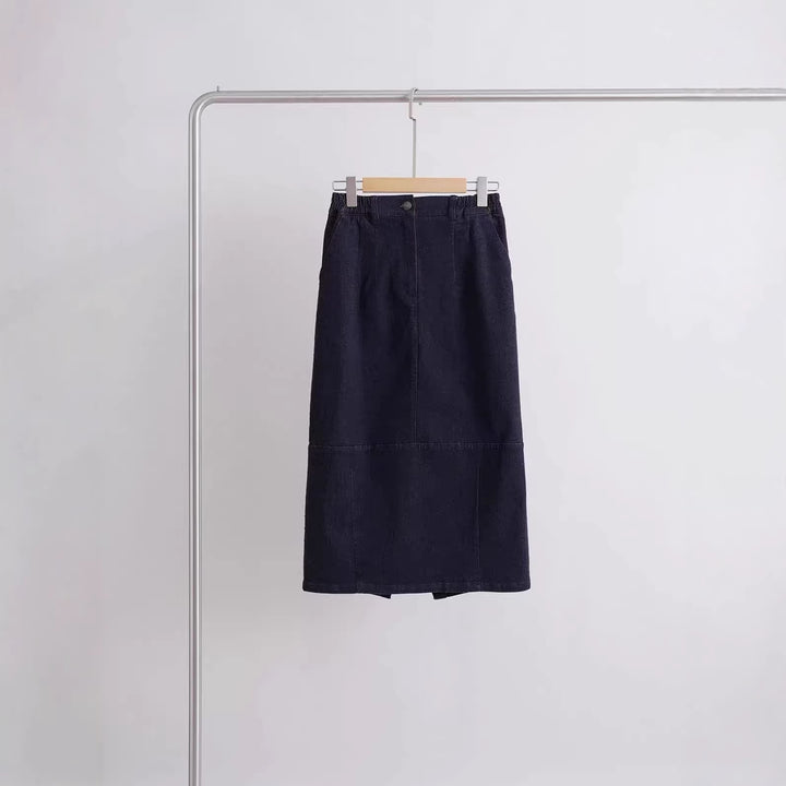 Damen Elegant geschnittener Midirock Echoarchiv