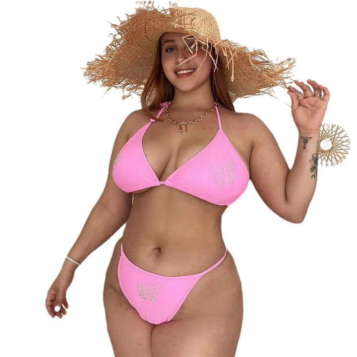 Damen Triangel-Bikini mit zartem Schmetterlingsdesign und funkelnden Details Echo Archiv