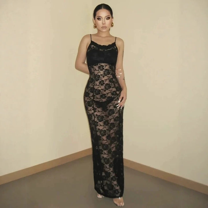 Damen Spitzenkleid im eleganten A-Linien-Schnitt Echo Archiv