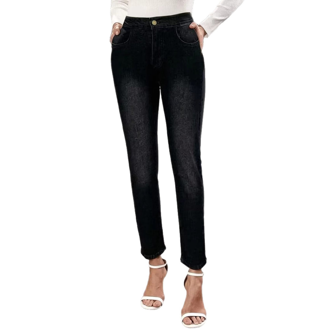 Damen Skinny Jeans im modernen Used-Look mit hohem Bund und elastischem Stretch Echo Archiv