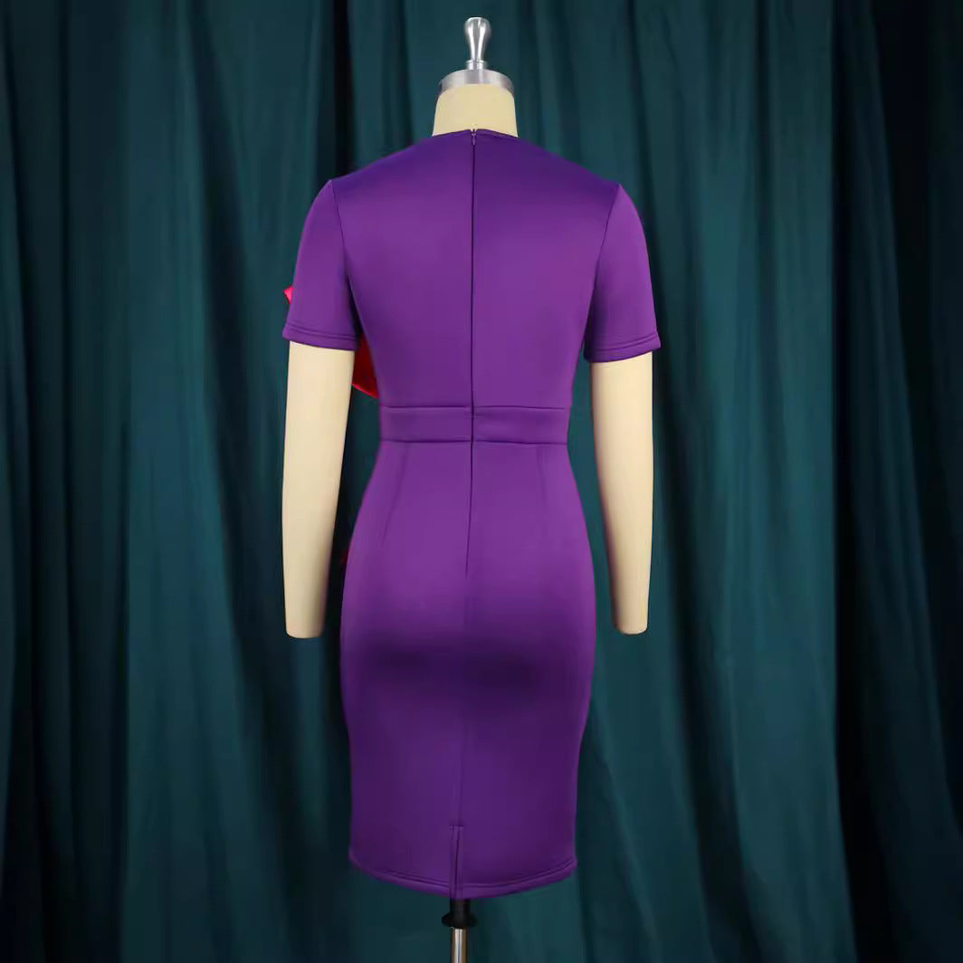 Damen figurbetontes Kleid mit eleganter Schleifen-Applikation Echo Archiv