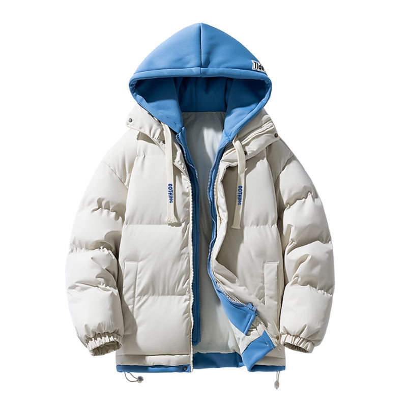 Herren Sportliche Outdoor-Daunenjacke mit verstellbarer Kapuze Echoarchiv