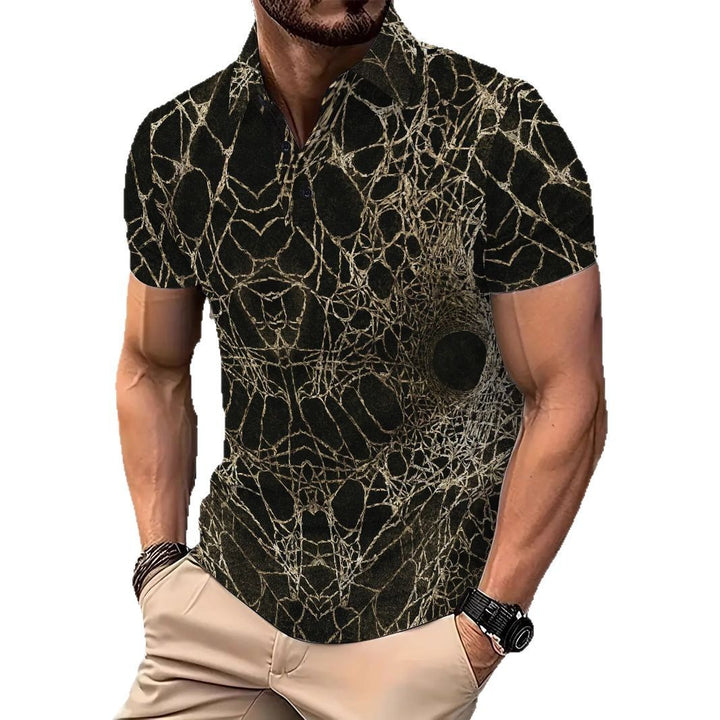 Herren Poloshirt mit einzigartigem Netzdesign Echoarchiv