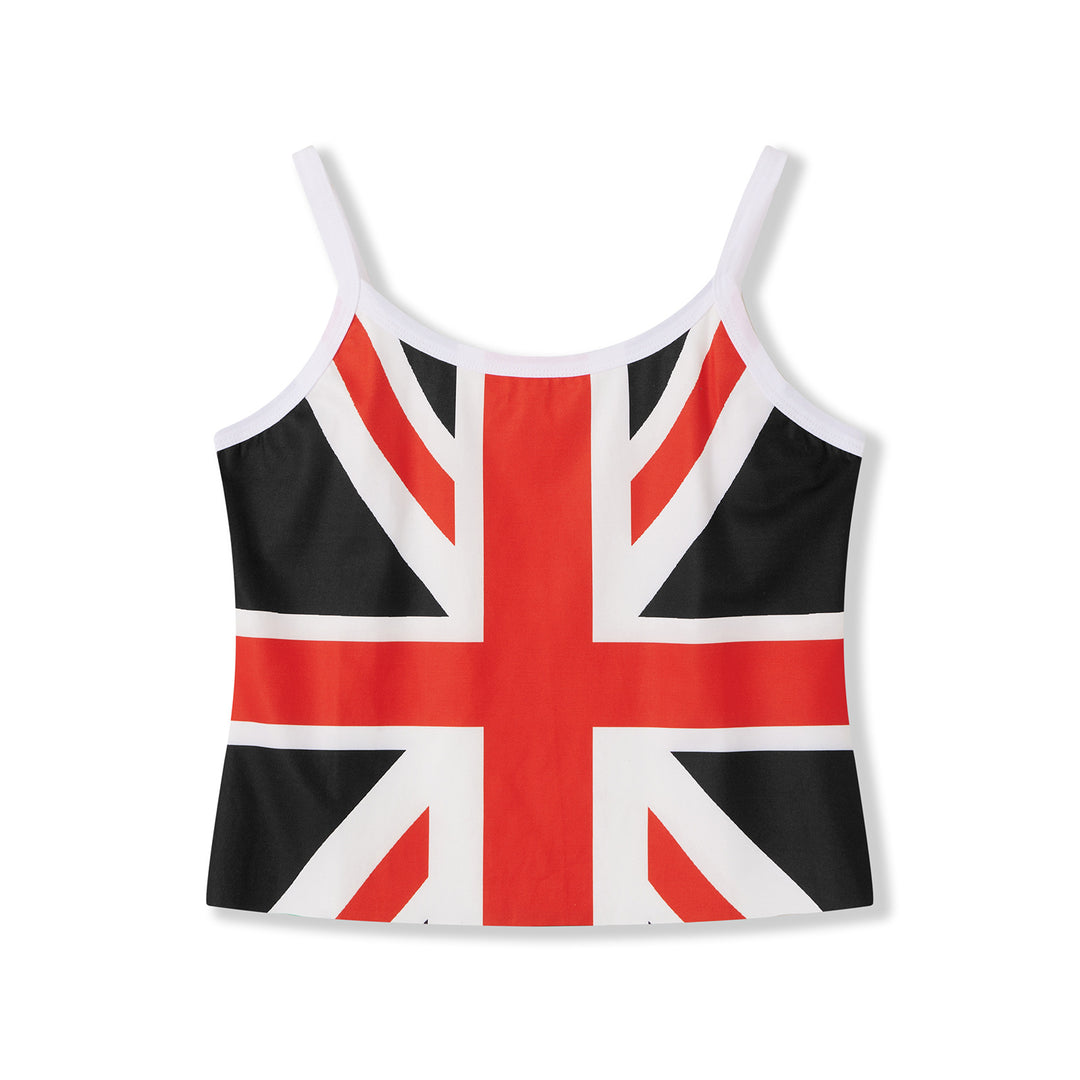 Damen Crop-Top mit Britischem Motiv Echo Archiv