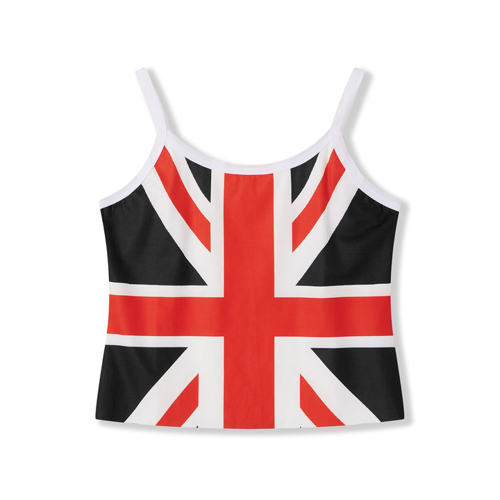 Damen Crop-Top mit Britischem Motiv Echo Archiv