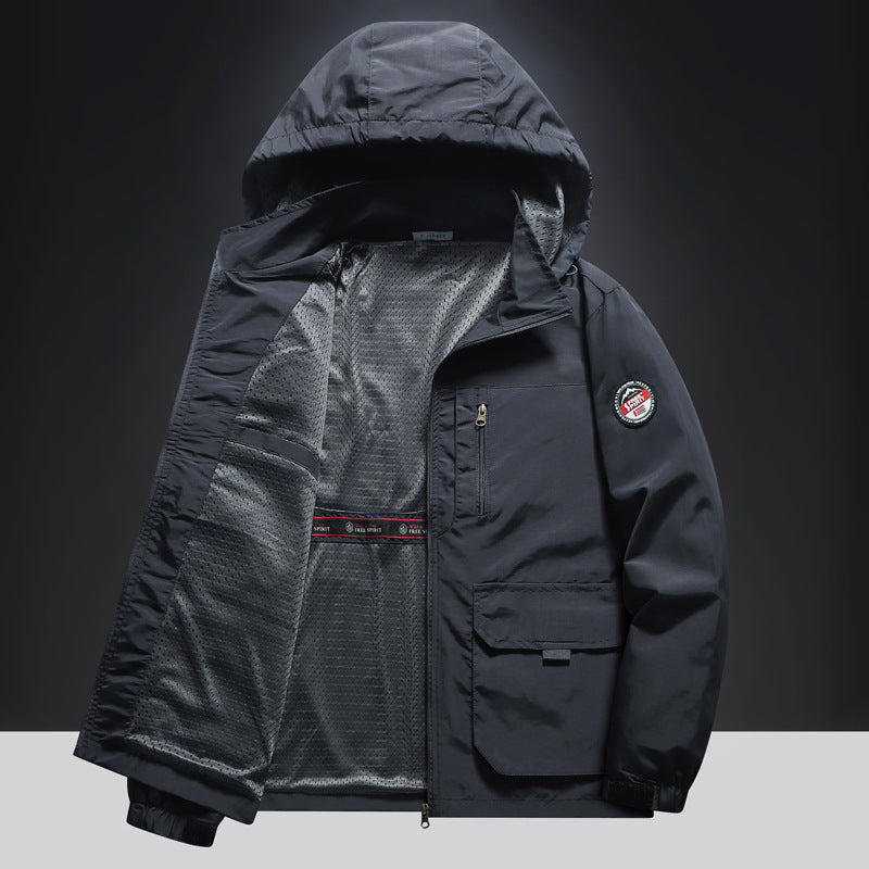 Herren Multifunktionale Übergangsjacke mit seitlichen Taschen Echo Archiv
