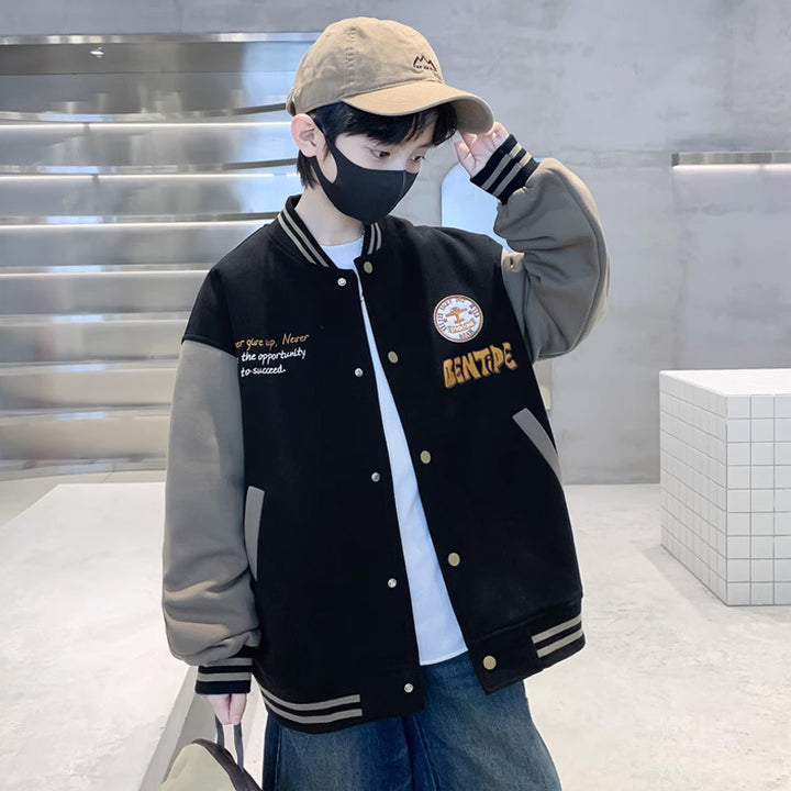 Unisex lässige Collegejacke mit einzigartigen Stickereien Echo Archiv