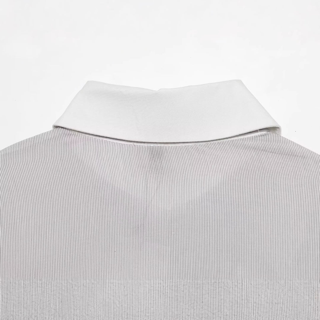 Damen Bluse mit Schleifenkragen und Rüschenblende Echoarchiv