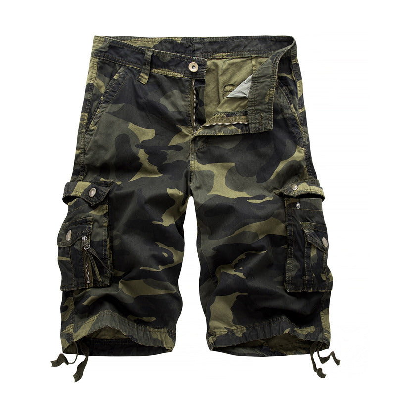 Herren taktische Cargoshorts mit multifunktionalen Taschen und verstellbarem Kordelzug Echoarchiv