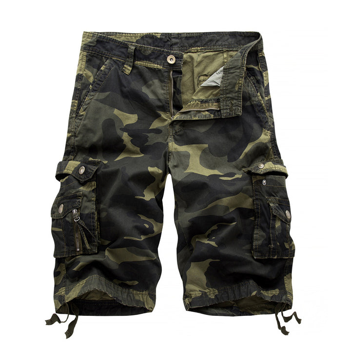Herren taktische Cargoshorts mit multifunktionalen Taschen und verstellbarem Kordelzug Echoarchiv