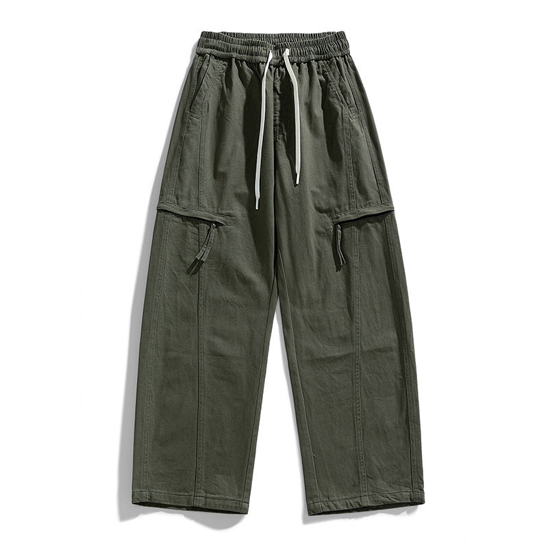 Herren Weite Cargo-Jogginghose im Baggy‑Schnitt mit Kordelbund & Mehrfachtaschen Echoarchiv